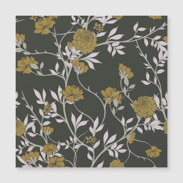 Floral elegante: design de padrão de colheita. (Frente)
