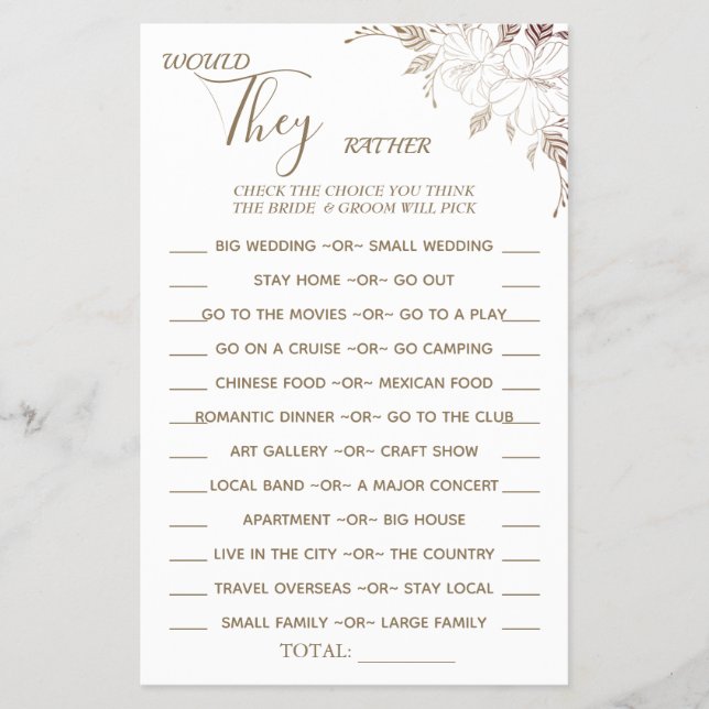 Floral Eles poderiam Preferencialmente cartão de j (Frente)