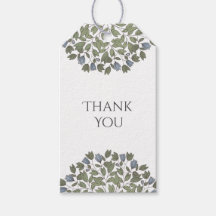 Floral Encantador Obrigado Etiquetas De Presente P