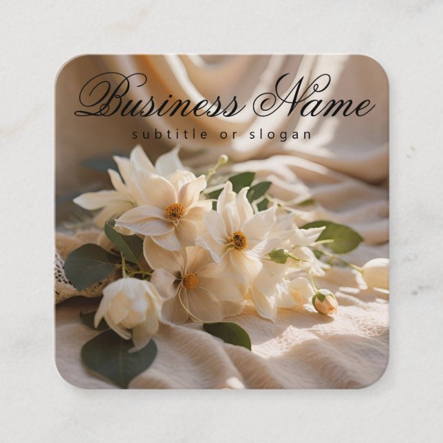 Floral estético | Sunny | Boho | Cartão de Visita (Frente)