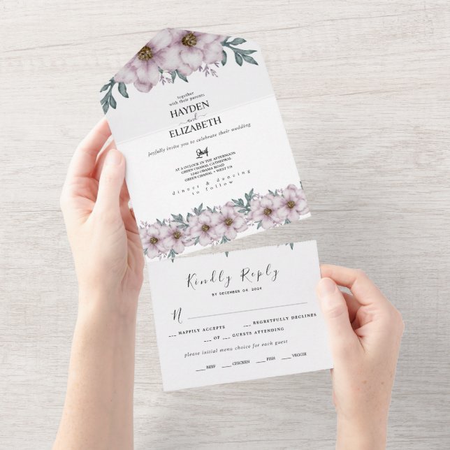 Floral Eucalyptus Summer Wedding (Aba destacável)