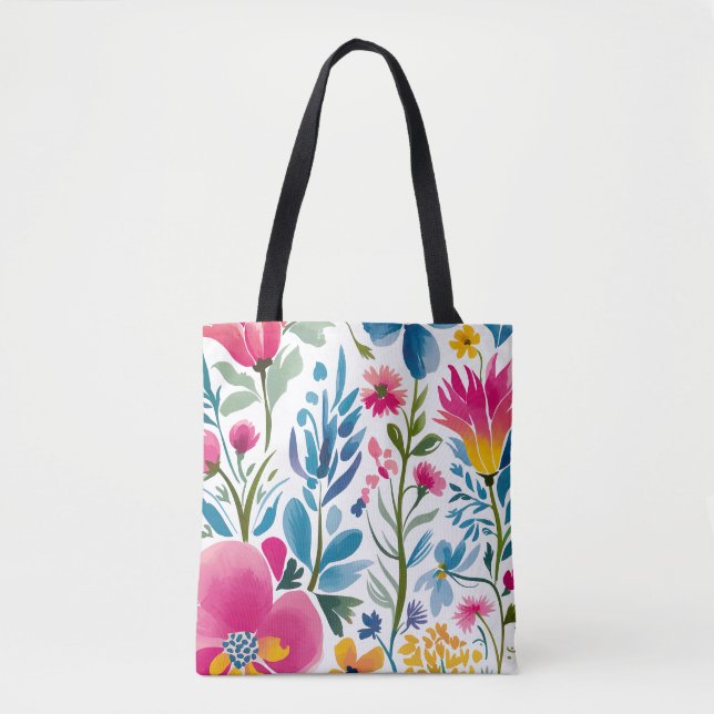 Floral Fantasy Tote Bag (Frente)