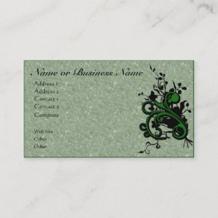 Floral Flourish & Parerging Business Cartão de vis