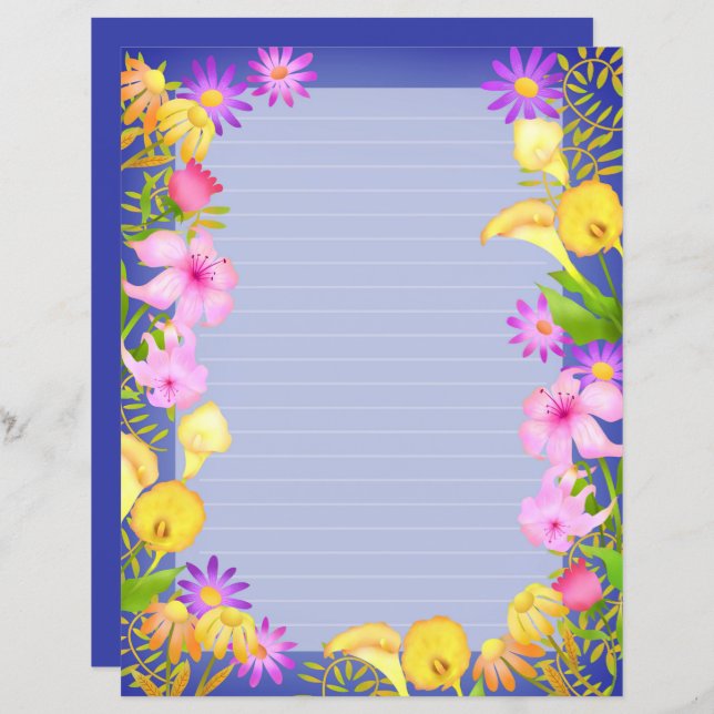 Floral Garden Violet (Frente/Verso)