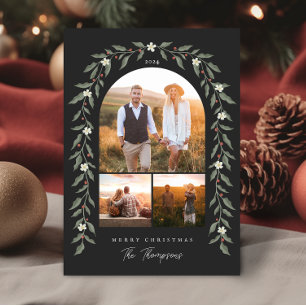 Floral Garland Archou 3 Fotografias - Cartão de Na