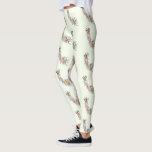 Floral Giraffe Leggings Primavera - Cores Personal<br><div class="desc">Cores personalizadas - Buquê Colorida Flores Giraffe - Design de pintura MIGNED - Escolha / adicione a cor das suas leggings favoritas!</div>