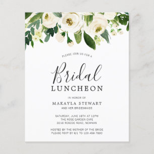 Floral Greenerescência Orçamento Bridal Convite pa