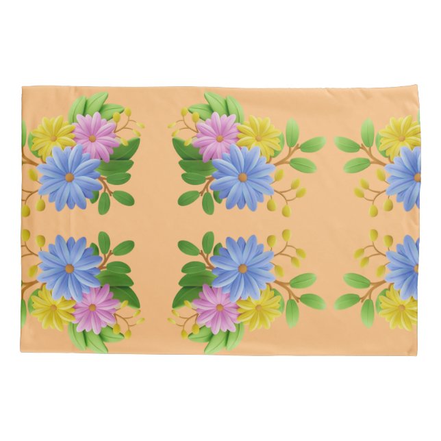 Floral Harmony Pillowcase (Verso)