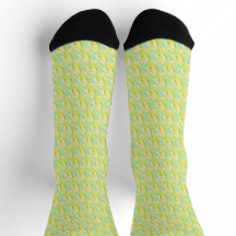 Floral Impressionista Chartreuse Minimalista