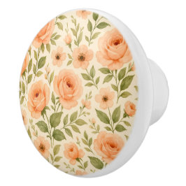 Floral knob.