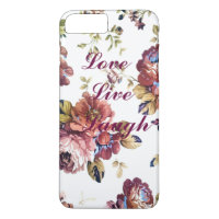Floral Love Live Laugh capas de iphone
