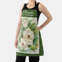 Floral Magnolia Adicionar Nome Verde