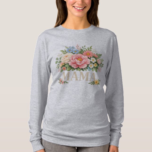 Floral Mama T-shirt (Frente)