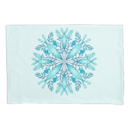 Floral Mandala - Turquesa Blue Boho Snowflake