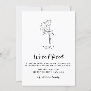 Floral Mason Jar, Mudamos O Novo Endereço