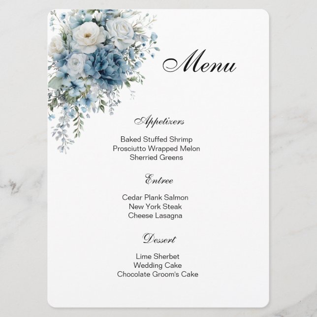 Floral Menu Card (Frente)
