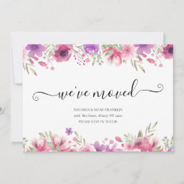 Floral Movimentamos Script Novo Endereço Doméstico