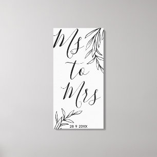 Floral Ms à Sra. chá de panela Canvas Print