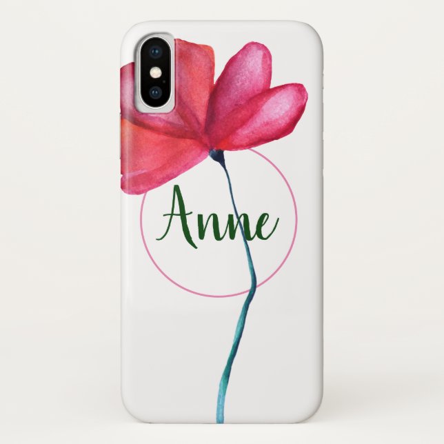 Floral Name capas de iphone (Verso)