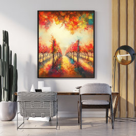 Floral Pathway Poster - Caminhada da Floresta Enca