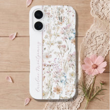 Floral Personalizado Aquarela Branco 