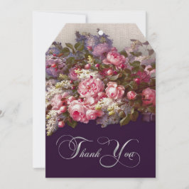 Floral - Pintura Agradeço Ao Cartão De Aniversário