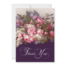 Floral - Pintura Agradeço Ao Cartão De Aniversário