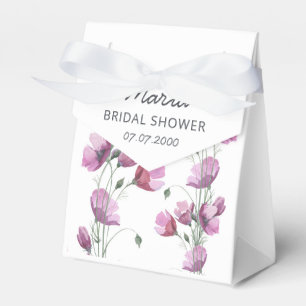 Floral purpl aquarela Casamento elegante Caixa de