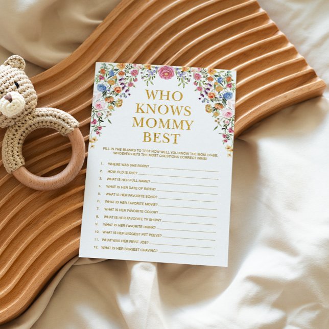 Floral que conhece o melhor cartão de jogo de Chá  (Criador carregado)