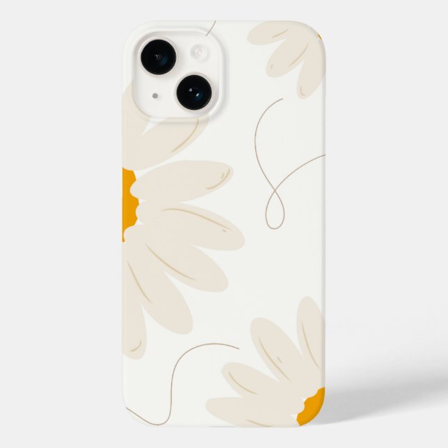 Floral Retro Neutro de Margarida (Verso)