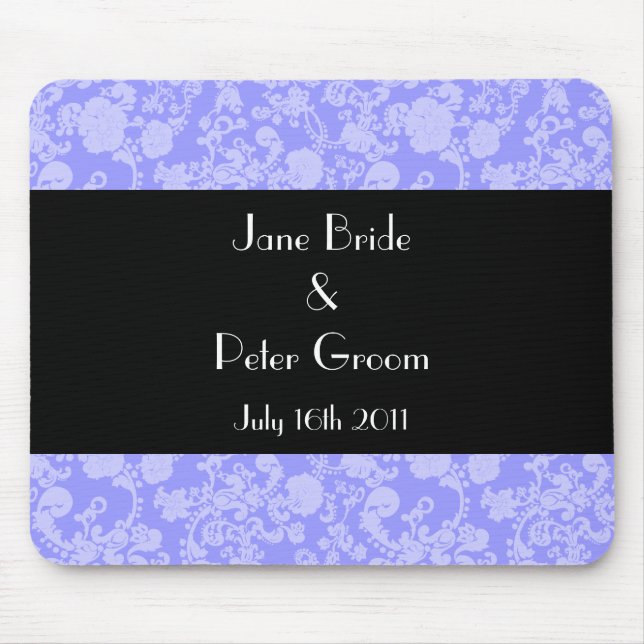 Floral Rococo Wedding, souvenir mousepad (Frente)