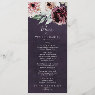 Floral Romance   Menu Janto Plum Wedding