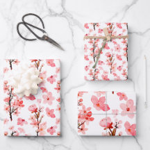 Floral Romântico Cor de Blossom Rosa