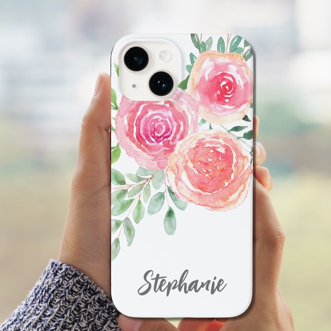 Floral Rosa Personalizado (Criador carregado)