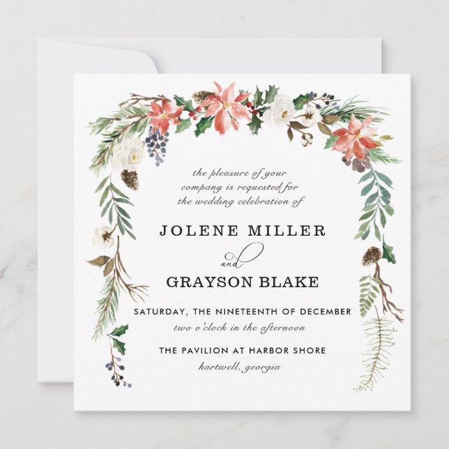 Floral Rústico | Casamento Botânico de Inverno (Frente)