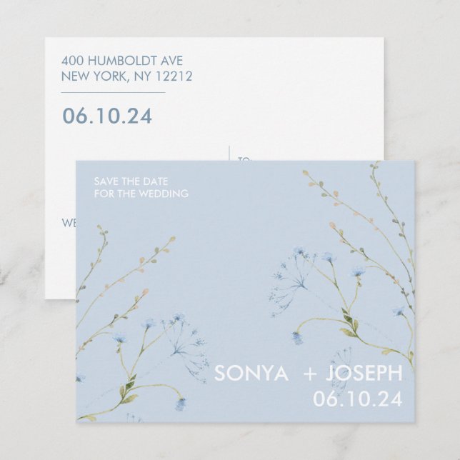 Floral Salvar a Data (Frente/Verso)