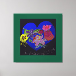 Floral Session Stretched Canvas Print 