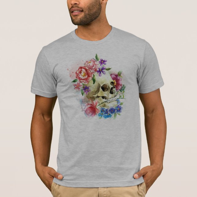 Floral Skull Dia de los Muertos | Camisa (Frente)