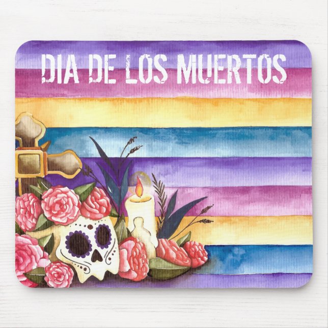 Floral Skull Dia de los Muertos | Mousepad (Frente)