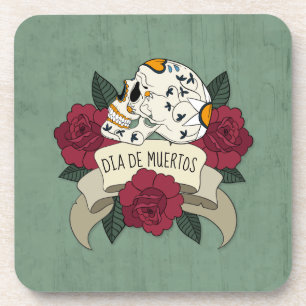 Floral Skull Dia de los Muertos   PORTA COPOS
