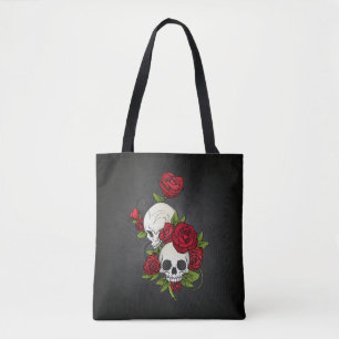 Floral Skulls Dia de los Muertos   Bolsa Tote
