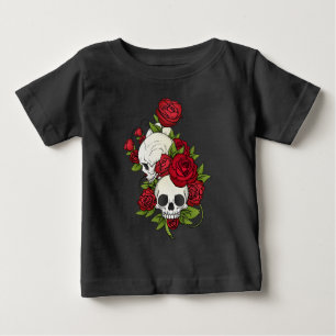 Floral Skulls Dia de los Muertos Camiseta