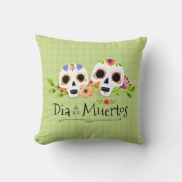 Floral Sugar Skulls Dia de Muertos | Almofadas Thr