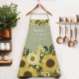 Floral Sunflower Country Name