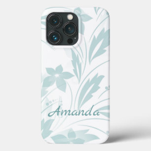 Floral sutil em Blues