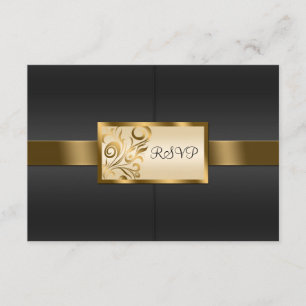 Floral Swirls Wedding RSVP