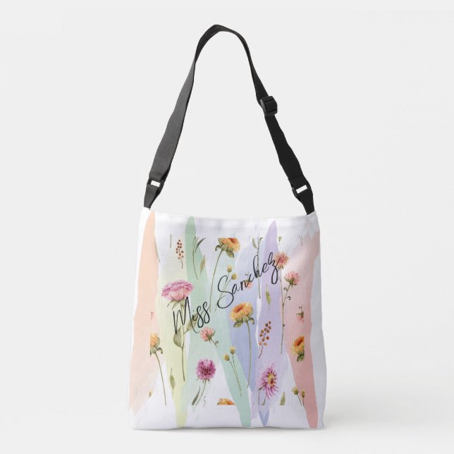 Floral Tote Bag Design (Verso)