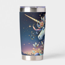 Floral Unicorn Night Fantasy