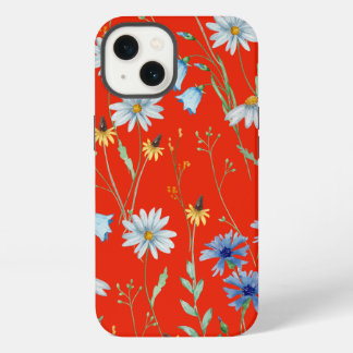 Floral Vermelho Brilhante
