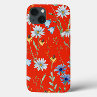 Floral Vermelho Brilhante